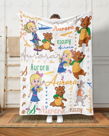 Discover Custom Disney Jr. Goldie & Bear Blanket, Disneyland Goldie And Bear Friendship Blanket, Magic Kingdom Gift Blanket For Baby Kids, NVA005