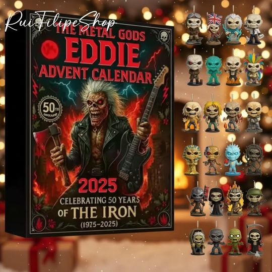 Discover The Metal Gods Advent Calendar 2025, 24 Days of Fire, Thunder Riffs, Funko Pop Collectibles, Rock Music Gifts, Christmas Countdown Gifts