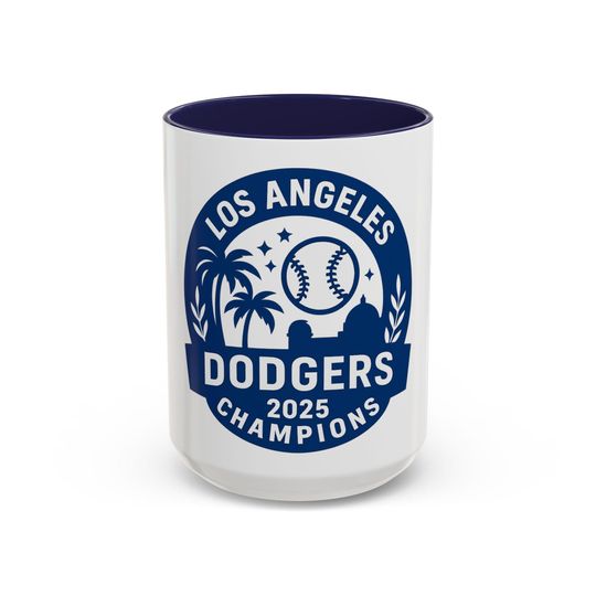 Los Angeles Dodgers 2025 World Series Champion Coffee Mug - Perfect Gift for Baseball Fans, Sports Enthusiasts, Team Celebration