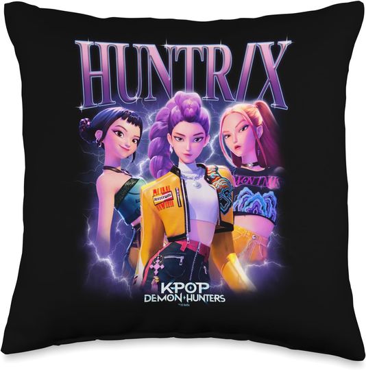 Discover HUNTR/X Heartthrob Officially Licensed Throw Pillow