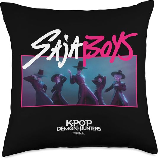 Discover Saja Boys Throw Pillow, Gift For Fans, Christmas Gift For Kids