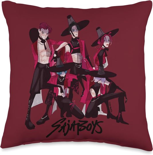 Discover Saja Boys Demons  Throw Pillow, Gift For Fans, Christmas Gift For Kids