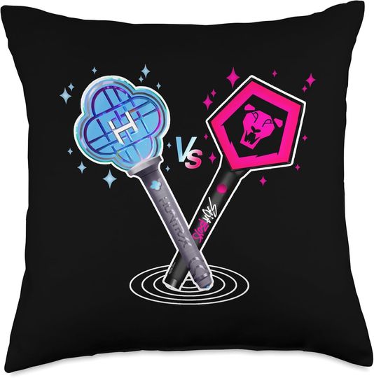 Discover Light Sticks Throw Pillow, Gift For Fans, Christmas Gift For Kids