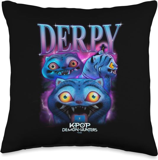 Discover Derpy Heartthrob Officially Licensed Throw Pillow, Gift For Fans, Christmas Gift For Kids
