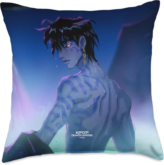 Discover Demon Jinu Officially Licensed Throw Pillow, Gift For Fans, Christmas Gift For Kids
