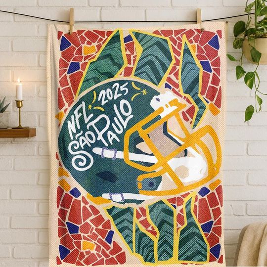 Discover Football 2025 Fleece Blanket, Soft Flannel Game Day Throw, Cozy Fan Blanket for Watching Games