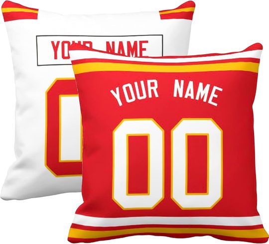 Kansas Throw Pillow Custom Any Name and Number for Men Youth Boy Gift