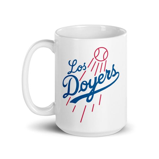 Discover Los Doyers White Glossy Mug