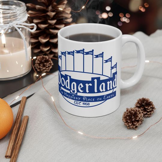 Discover 2025 Campions Ceramic Mug - Disneyland Dodgerland Design, Fun Gift for Fans, Coffee Lover, Home Decor, Birthday, Celebration
