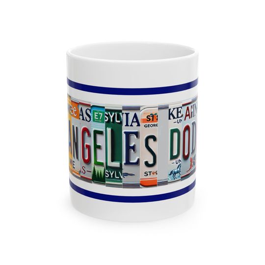 Discover Los Angeles Dodgers Ceramic Mug, Baseball Fan Gift, Sports Team Coffee Cup, MLB Memorabilia, Room Decor, Dad Birthday Present