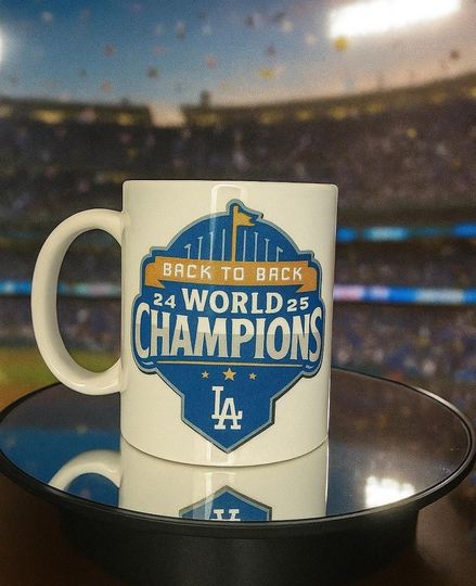 Discover Back to Back 2024 2025 Champions Mug | LA Fan Gift | Baseball Coffee Cup | Victory Celebration Mug