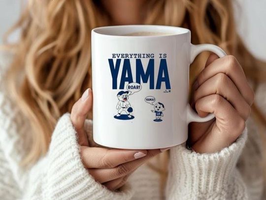 Yoshinobu Yamamoto Everything Is Yama Roar Mug | Dodgers 2025 Fan Gift Cup