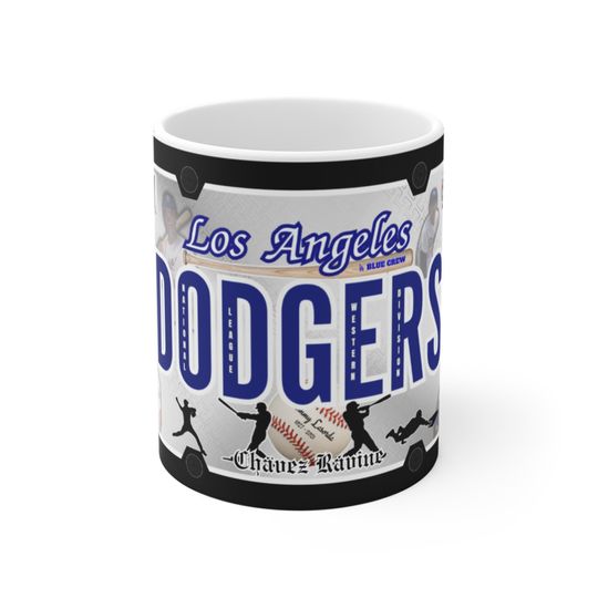 Discover Los Angeles Dodgers Mug, Baseball Fan Gift, Sports Mug, MLB Merchandise, Sports Lover Cup, Team Spirit Drinkware