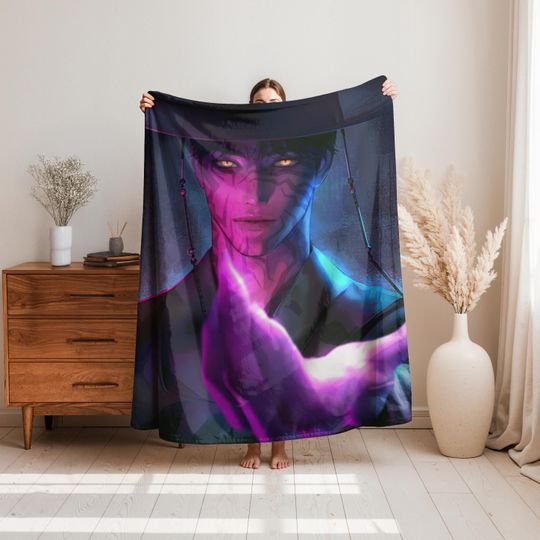 K-Pop Demon Hunters Blanket, Kpop Fan Gift, ACozy Huntrix Blanket, Anime Inspired