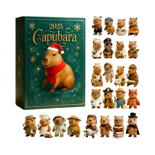Discover Capybara Advent Calendar 2025, 2D Home Decor Capybara Collectible Calendar