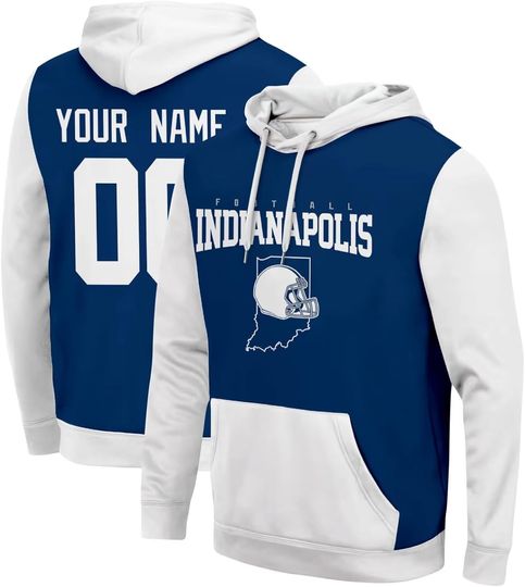 Hoodie Sweatshirt for Men Youth Personalized Custom Name Number Gifts