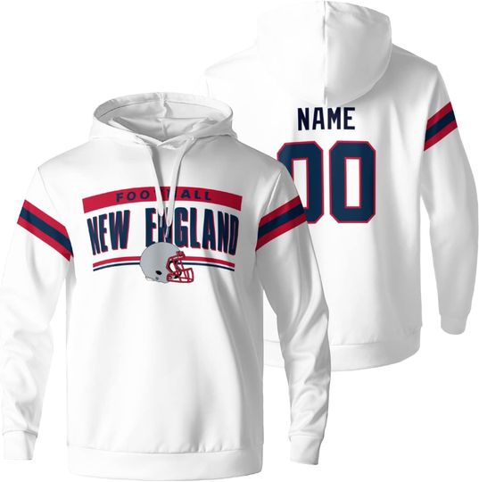 Discover New England Hoodies Customized Personalized Apparel Any Name&Number Gifts for Dad Men Kids Fans