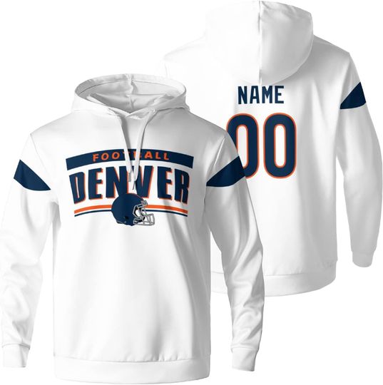 Discover Denver Hoodies Customized Personalized Apparel Any Name&Number Gifts for Dad Men Kids Fans