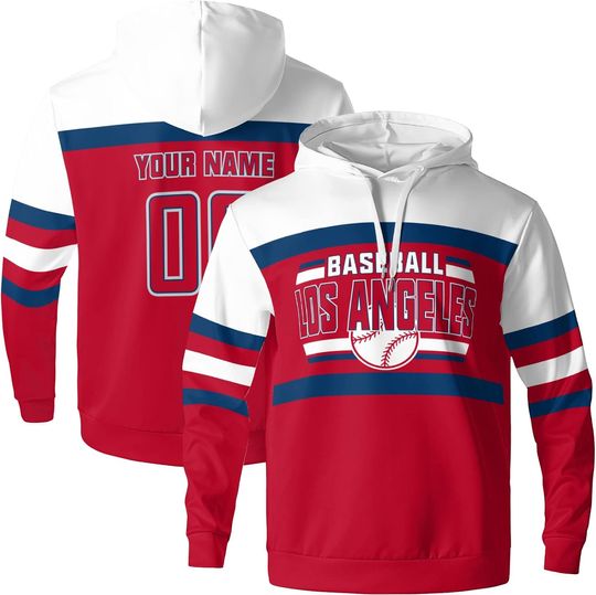 Discover Los Angeles Hoodies for Men Personalized Customized Any Name and Number Sweatshirt Gifts for men