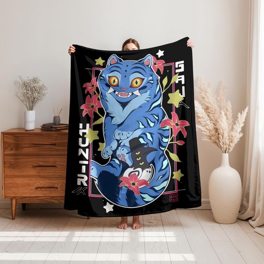Discover K-Pop Demon Hunters Fleece Blanket, Anime-Inspired Fan Gift