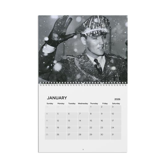 Discover Elvis Presley 2026 Calendar | Wall Calendar 2026 | Photo Calendar | Celebrity Calendar | Rock and Roll | Jailhouse Rock | Secret Santa Gift