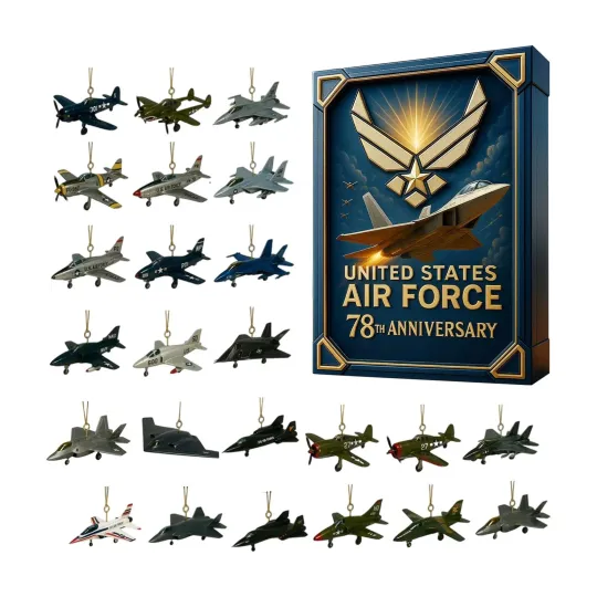 Discover Air Force 78th Anniversary 2025 Advent Calendar, Aircraft Christmas Countdown