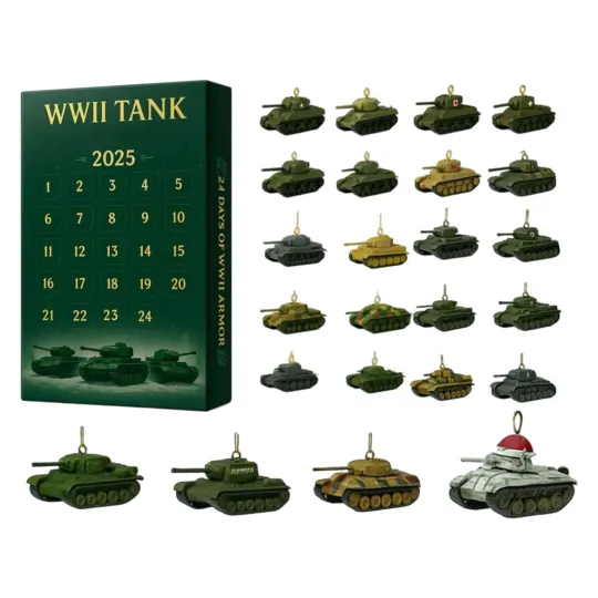 Discover 2025 Christmas Tank Advent Calendar, Christmas Countdown Calendar 24-Day 2D Acryl