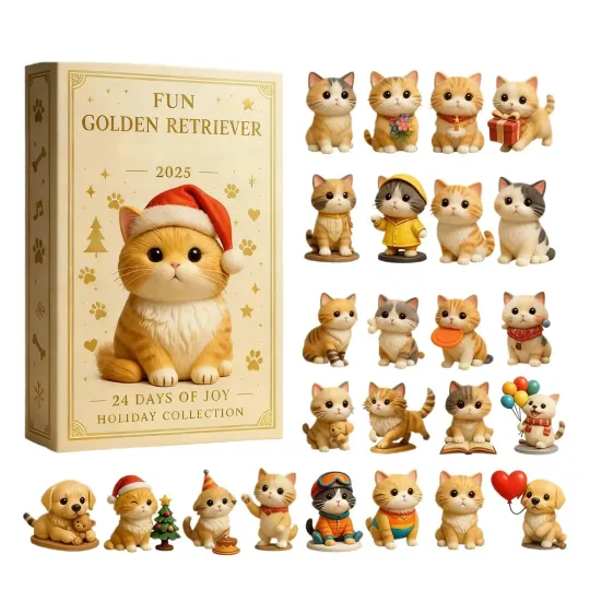 Discover Cat Lover Christmas Advent Countdown 2025 2D Acrylic Christmas Tree Decor