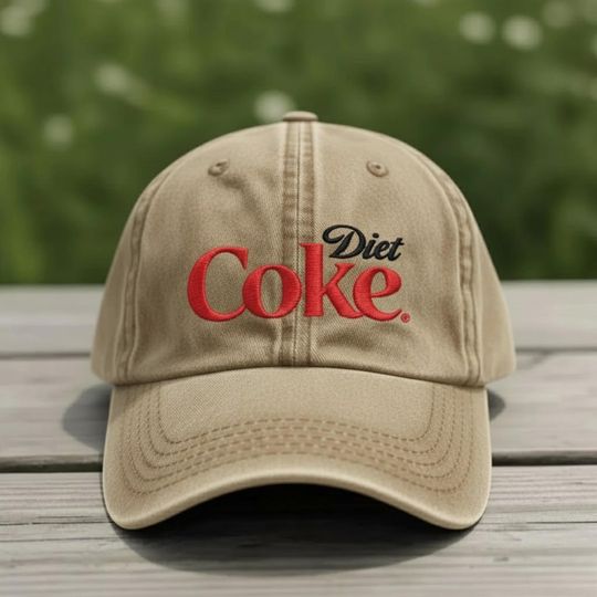 Discover Diet Coke Embroidered Baseball Cap, Caffeine Drink Gift, Casual Accessories