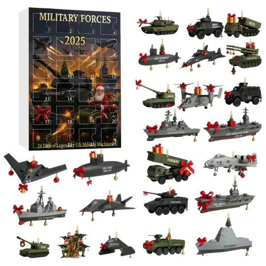 Discover Advent Countdown Calendar 2025 Military Equipment 24-day Christmas Arrival Gift