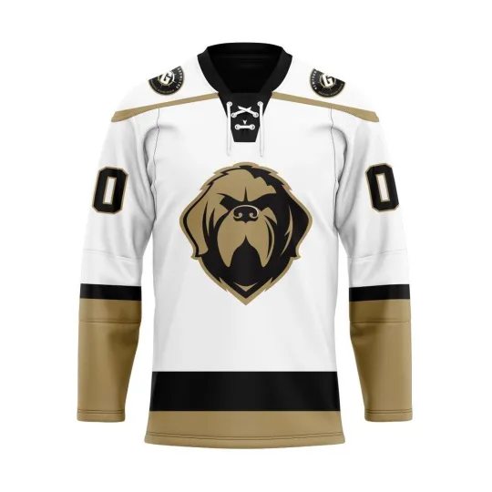 Discover Personalized Newfoundland Growlers White Lace Hockey Shirt Men's Fan Gear Gift