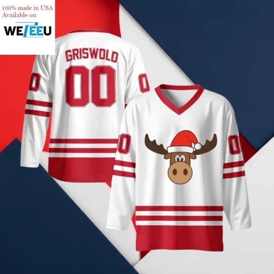 Discover Personalized Name - Number Griswold Mosee Christmas Hockey Shirt Fan Gear Gift