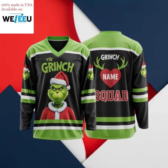 Discover Personalize funny character Christmas Hockey Shirt Funny funny character Squad Shirt Fan Gear Gift