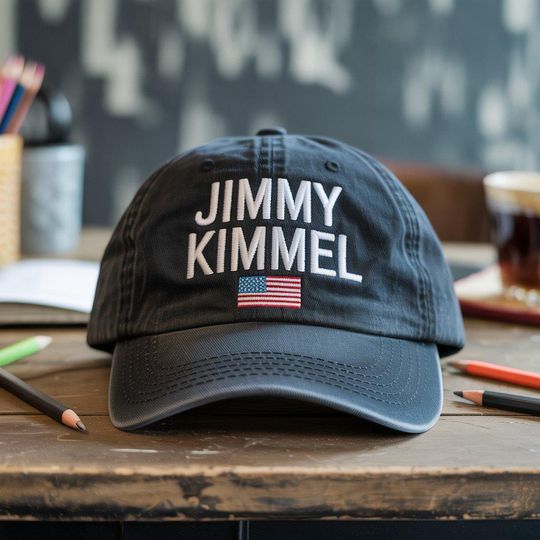 Team Kimmel Embroidered Baseball Cap, TV Show Logo, Free Speech Hat, Liberal Support