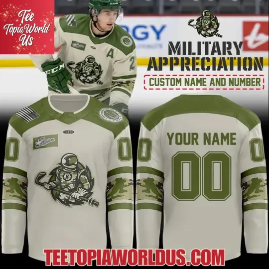 Discover Personalized Fort Wayne Komets Military Appreciation Night Hockey Shirt Fan Gear