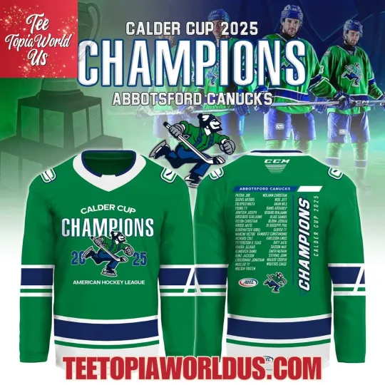 Discover Personalized Abbotsford Canucks 2025 Champions Hockey Shirt Men's Fan Gear Gift