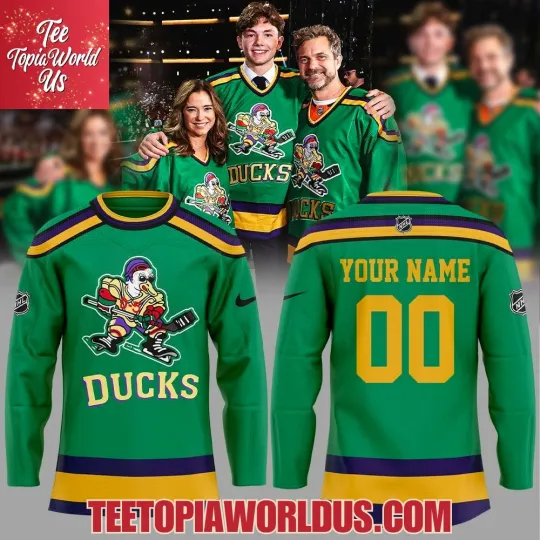 Discover Personalized The Mighty Ducks Movie Hockey Shirt Men's Fan Gear Christmas Gift
