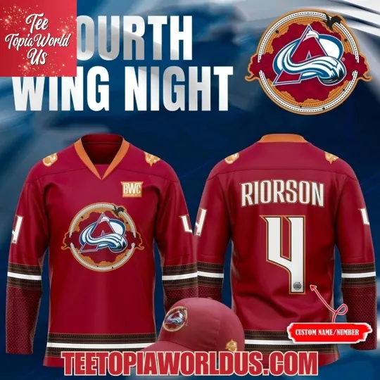 Personalized Colorado Avalanche Fourth Wing Night 2025 Hockey Shirt Men's