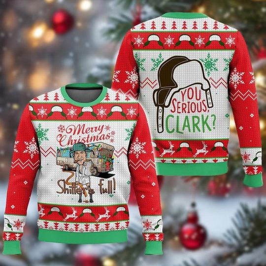 Cousin Eddie Christmas Vacation Ugly Sweater, Griswold Santa Sweater, 90s Movie Xmas Shirt, Christmas Gift