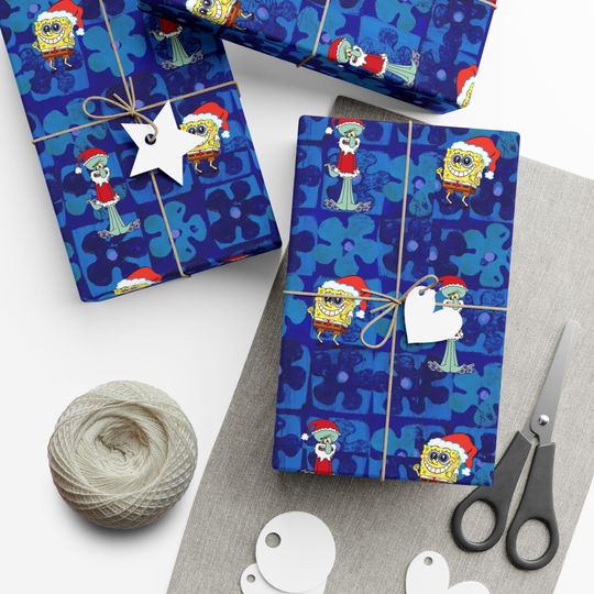 Discover Spongebob Christmas Gift Wrap: Holiday Cartoon Wrapping Paper