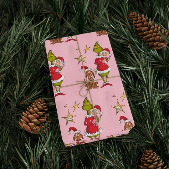 Discover The funny character Wrapping Paper, Xmas Gift Wrap Roll, Holiday Decorations, Funny Christmas Party Supplies