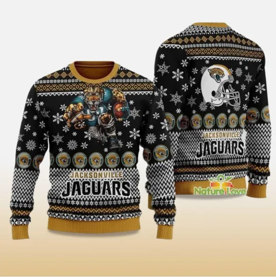 2025 Jacksonville Football Ugly Christmas Sweater