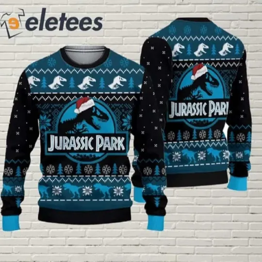 Jurassic Park Xmas Ugly Sweater