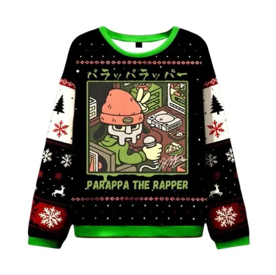 Discover Funny Rapper Dog Video Game Character Ugly Christmas Sweater