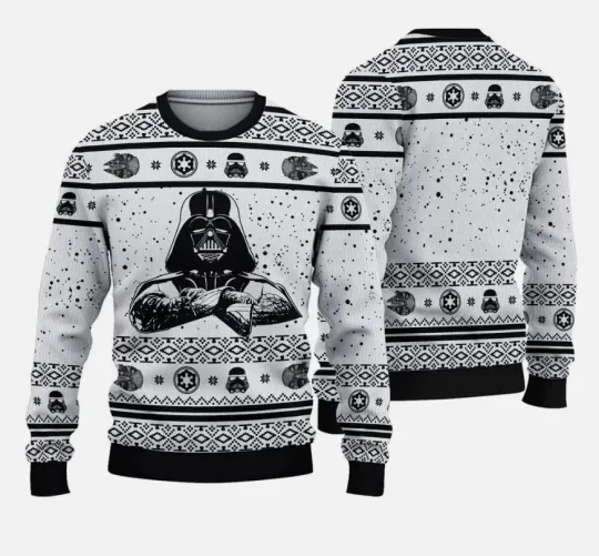 Christmas Star Wars Santa Vader Ugly Christmas Sweater