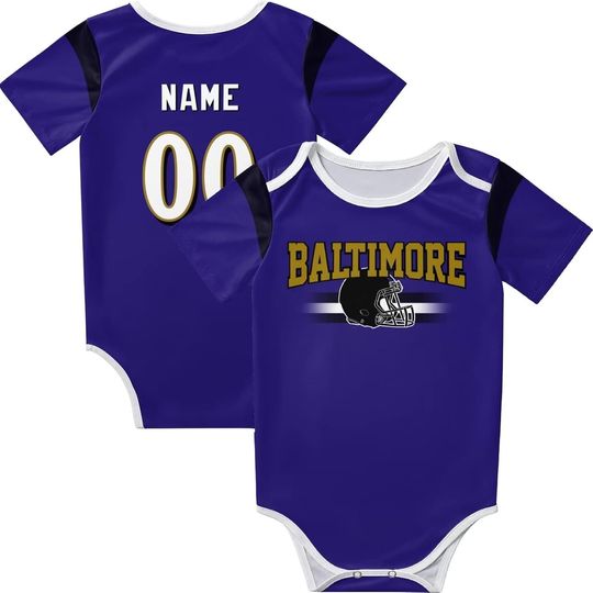 Discover Baby Clothes Custom Baby Name and Number Personalized Gift for Boy Girl