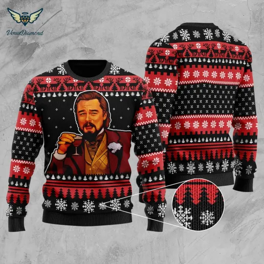 Discover Laughing Leo Ugly Christmas Sweater  Leo Meme Ugly Sweater  Christmas Sweater