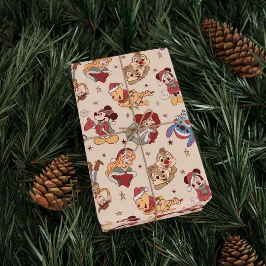 Discover Disney Christmas Gift Wrapping Papers