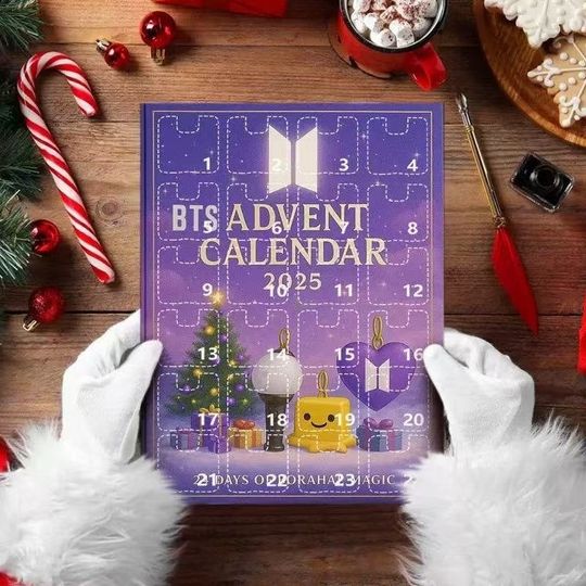 BTS 2D Acrylic Advent Calendar | Christmas Gift