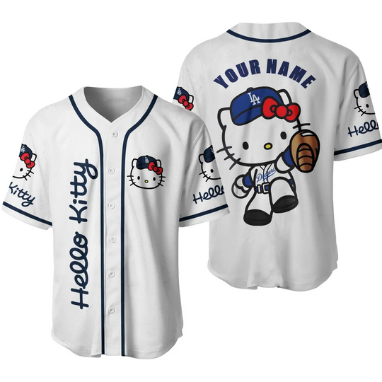 Custom Hello Kitty LA Jersey Shirt, Los Angeles Jersey Shirt
